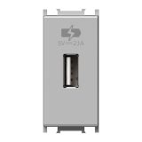 POSEBNA VTIČNICA MODUL POLNILNIK USB 5V 2.1A SREBRN, 1M