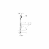 SPLAKOVALNIK, PODOMETNI GEBERIT DUOFIX SIGMA 8 CM H=114 CM
