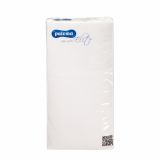 SERVIETE PALOMA ELITE 40X40 CM 18/1 BELE ZLOŽENE NA 1/8