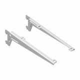 ENOJNI NOSILEC ZA POLICO HETTICH DIY 230 MM, BEL SESTAVLJEN PAR=2 KOS