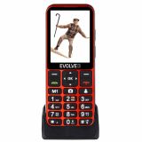 EVOLVEO EASYPHONE LT EP-880 TELEFON NA TIPKE ZA STAREJŠE 4G RDEČ