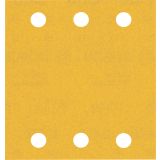 EXPERT C470 BRUSNI PAPIR S 6 LUKNJAMI ZA EKSCENTRIČNE BRUSILNIKE, 115 X 107 MM, G 240, 10 KOSOV