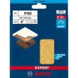 EXPERT C470 BRUSNI PAPIR S 6 LUKNJAMI ZA EKSCENTRIČNE BRUSILNIKE, 115 X 107 MM, G 40, 10 KOSOV