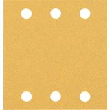 EXPERT C470 BRUSNI PAPIR S 6 LUKNJAMI ZA EKSCENTRIČNE BRUSILNIKE, 115 X 107 MM, G 80, 10 KOSOV