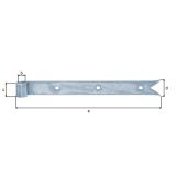 DOLGA SPONA FI 14X300X4 MM ŽENSKI DEL