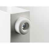 BLAŽILEC ZA VRATA HETTICH DIY, FI 20X10, BEL, V ZAVOJU JE 8 KOS