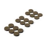 DRSNIK HETTICH DIY,SAMOLEPLJIV FI 25X4,5 MM, RJAV, V ZAVOJU JE 18 KOS