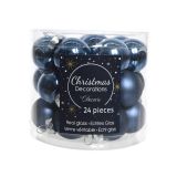 MODRE STEKLENE BUNKE, 24 KOSOV, PREMER 25 MM