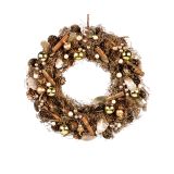 NARAVNI ZLAT VENČEK S CIMETOM FI 33 CM