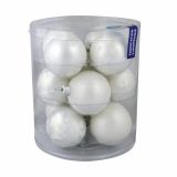 STEKLENA BUNKA GLOSSTYLE FI 60 MM 8/1 + 4/1 DEKOR BELA