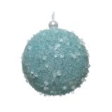 MODRA BUNKICA Z DEKORJEM 8 CM