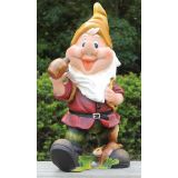 FIGURA, OKRASNA PALČEK POHODNIK S TORBO IN STEKLENICO VIŠ 39 CM