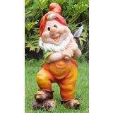 FIGURA, OKRASNA PALČEK S SEKIRO VIŠ 40 CM