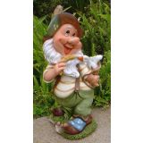 FIGURA, OKRASNA PALČEK Z GOSKO VIŠ 23 CM