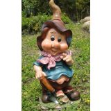 FIGURA, OKRASNA PALČEK Z LOPATO VIŠ 16 CM