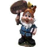 FIGURA, OKRASNA PALČEK Z NAPISOM DOBRODOŠLI VIŠ 42 CM