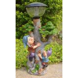 FIGURA, OKRASNA PALČKA PLEZATA NA DREVO S SVETILKO VIŠ 46 CM