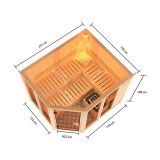 FINSKA SAVNA AINUR 3+9KW GRELEC ZR KOTNI VHOD