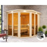 FINSKA SAVNA AINUR 3+9KW GRELEC ZR KOTNI VHOD+STREŠ.VENEC