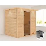 FINSKA SAVNA ANJA+9KW GR.BIO+SIVA VR. PREDNJI VHOD+STREŠ.VENEC