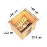 FINSKA SAVNA ANJA+9KW GR.BIO+SIVA VR. PREDNJI VHOD+STREŠ.VENEC