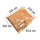 FINSKA SAVNA GOBIN 2+9KW GRELEC NR PREDNJI VHOD+STREŠ.VENEC