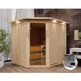 FINSKA SAVNA JARIN 7+9KW GRELEC BIO KOTNI VHOD+STREŠ.VENEC