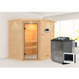 FINSKA SAVNA MIA+9KW GRELEC BIO KOTNI VHOD+STREŠ.VENEC+PROZ.VR.