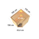 FINSKA SAVNA MIA+9KW GRELEC NR KOTNI VHOD PROZORNA VRATA