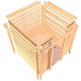 FINSKA SAVNA MIA+9KW GRELEC ZR KOTNI VHOD+STREŠ.VENEC