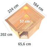 FINSKA SAVNA MIA+9KW GRELEC ZR KOTNI VHOD+STREŠ.VENEC