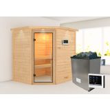 FINSKA SAVNA MIA+9KW GRELEC ZR KOTNI VHOD+STREŠ.VENEC+PROZ.VR.