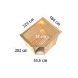 FINSKA SAVNA MIA+9KW GRELEC ZR KOTNI VHOD+STREŠ.VENEC+PROZ.VR.