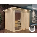 FINSKA SAVNA RODIN 8+9KW GRELEC NR PREDNJI VHOD+STREŠ.VENEC