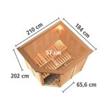 FINSKA SAVNA SIIRIN 6+ 9KW GRELEC ZR KOTNI VHOD+STREŠ.VENEC