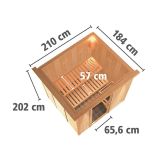 FINSKA SAVNA SODIN 6+9KW GRELEC BIO PREDNJI VHOD+STREŠ.VENEC