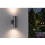 STENSKA VRTNA SVETILKA FLAME 2XGU10 INOX MAX. 2X35W