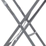 FLORA ORIGAMI MIZA POLNO JEKLO TEMNO SIVA DIAM60