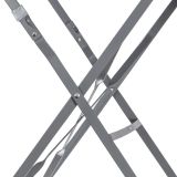 FLORA ORIGAMI MIZA POLNO JEKLO TEMNO SIVA DIAM60