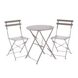 FLORA ORIGAMI MIZA POLNO JEKLO TEMNO SIVA DIAM60