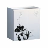 MDF LAK.KOPAL.OMARICA SANOTECHNIK FLOWERS SPODNJA BELA Z 2 VRATI