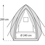 FOLIJSKI RASTLINJAK VITAVIA ŠOTOR HAWAII L 2.4X2.4M