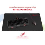 GAMING PODLOGA ZA MIŠKO GENESIS CARBON 500 MAXI LOGO, ČRNA