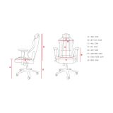 GAMING STOL GENESIS NITRO 550, ČRNA-MODRA