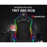 GAMING STOL GENESIS TRIT 660 RGB GAMING - PISARNIŠKI