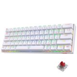 GAMING TIPKOVNICA REDRAGON DRAGONBORN K630 RGB BELA, RDEČA STIKALA