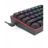 GAMING TIPKOVNICA REDRAGON FIZZ PRO BLACK K616 RGB ŽIČNA/BREZŽIČNA, MEHANSKA