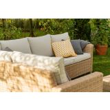 GARNITURA UMETNI RATAN NATERIAL KOTNA ALU, 2 TAB. + JED.MIZA