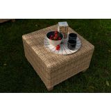 GARNITURA UMETNI RATAN NATERIAL KOTNA ALU, 2 TAB. + JED.MIZA