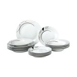 GARNITURA KROŽNIKOV TCC 18 DELNI ROUND ČRTICE TCC187